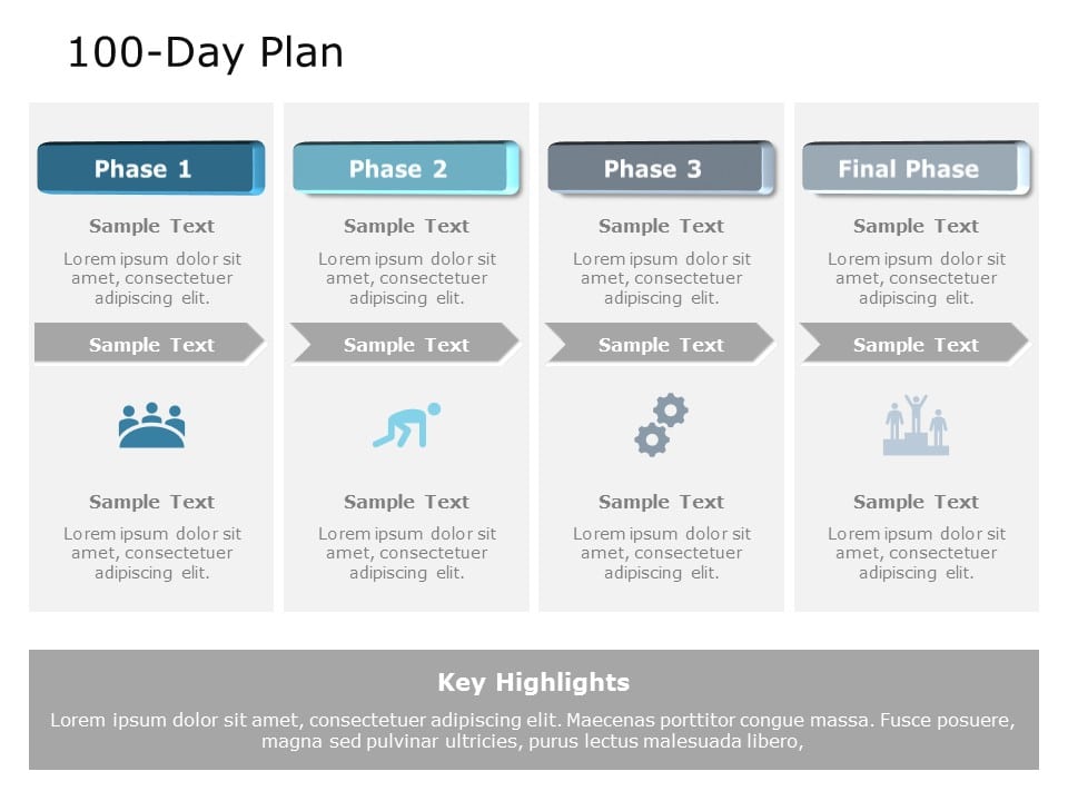 100 Day Plan 02 PowerPoint Template