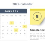 2022 PowerPoint Calendar Template 03