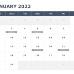 2022 PowerPoint Calendar Template 04