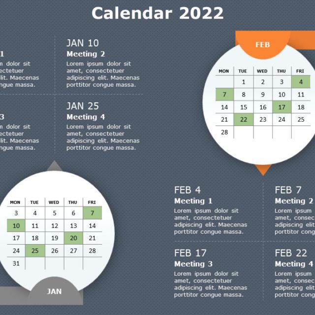 2022 Calendar 02 Powerpoint Template 6948