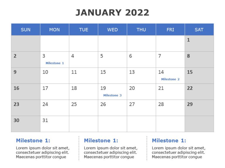 Powerpoint Calendar Template 2022 2022 Calendar 06 Powerpoint Template | Slideuplift