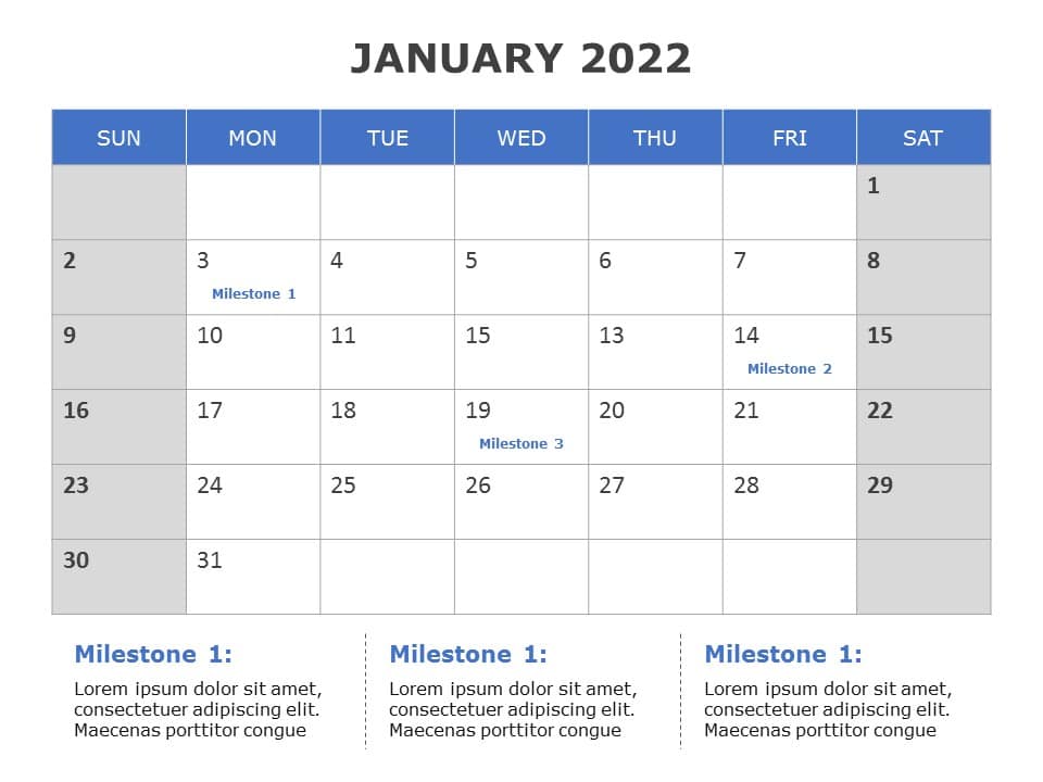 2022 Calendar 06 PowerPoint Template