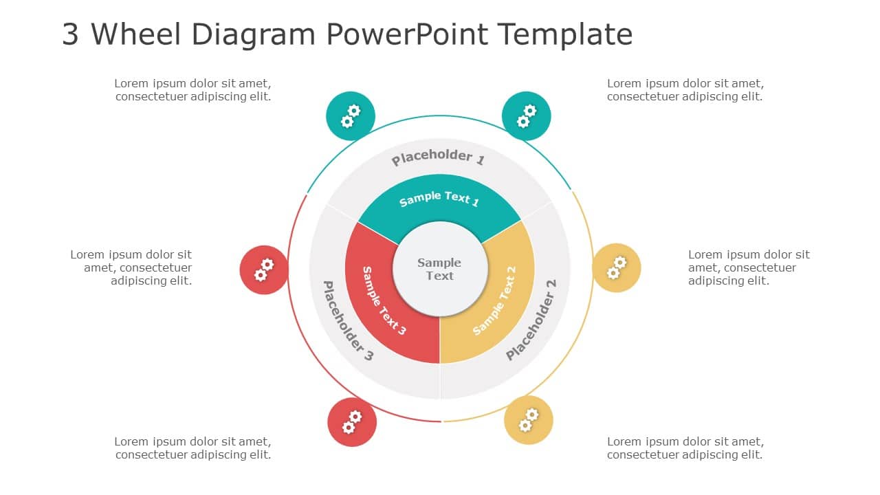 3 Wheel Diagram 02 PowerPoint Template & Google Slides Theme