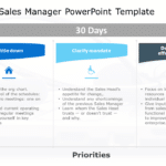 30 60 90 day plan sales manager PowerPoint Template & Google Slides Theme