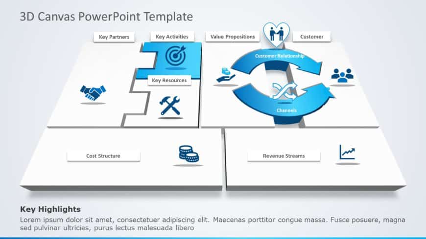 3D Canvas 02 PowerPoint Template