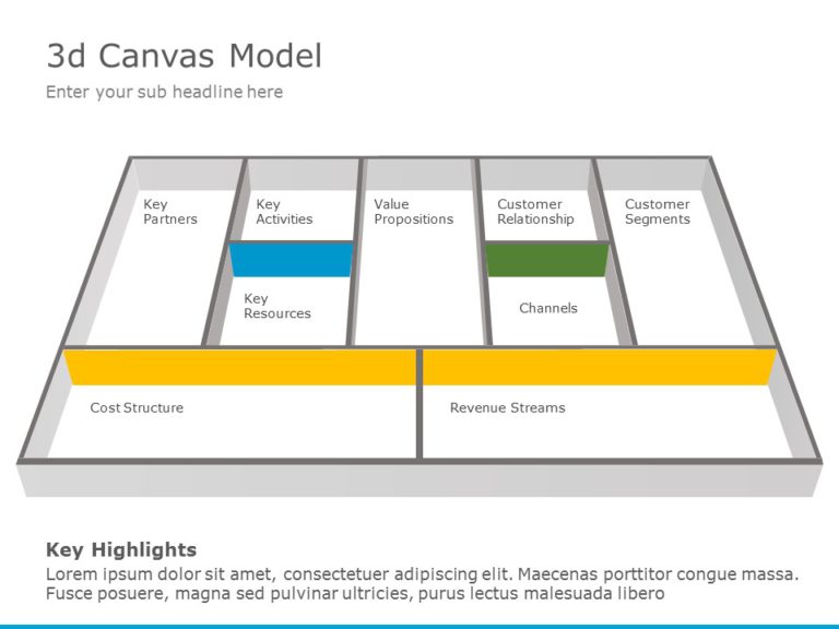 3D Canvas 03 PowerPoint Template & Google Slides Theme