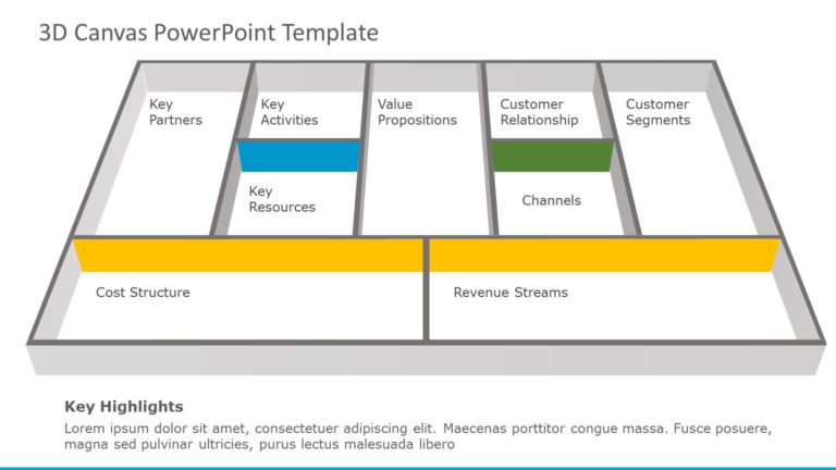 3D Canvas 03 PowerPoint Template & Google Slides Theme