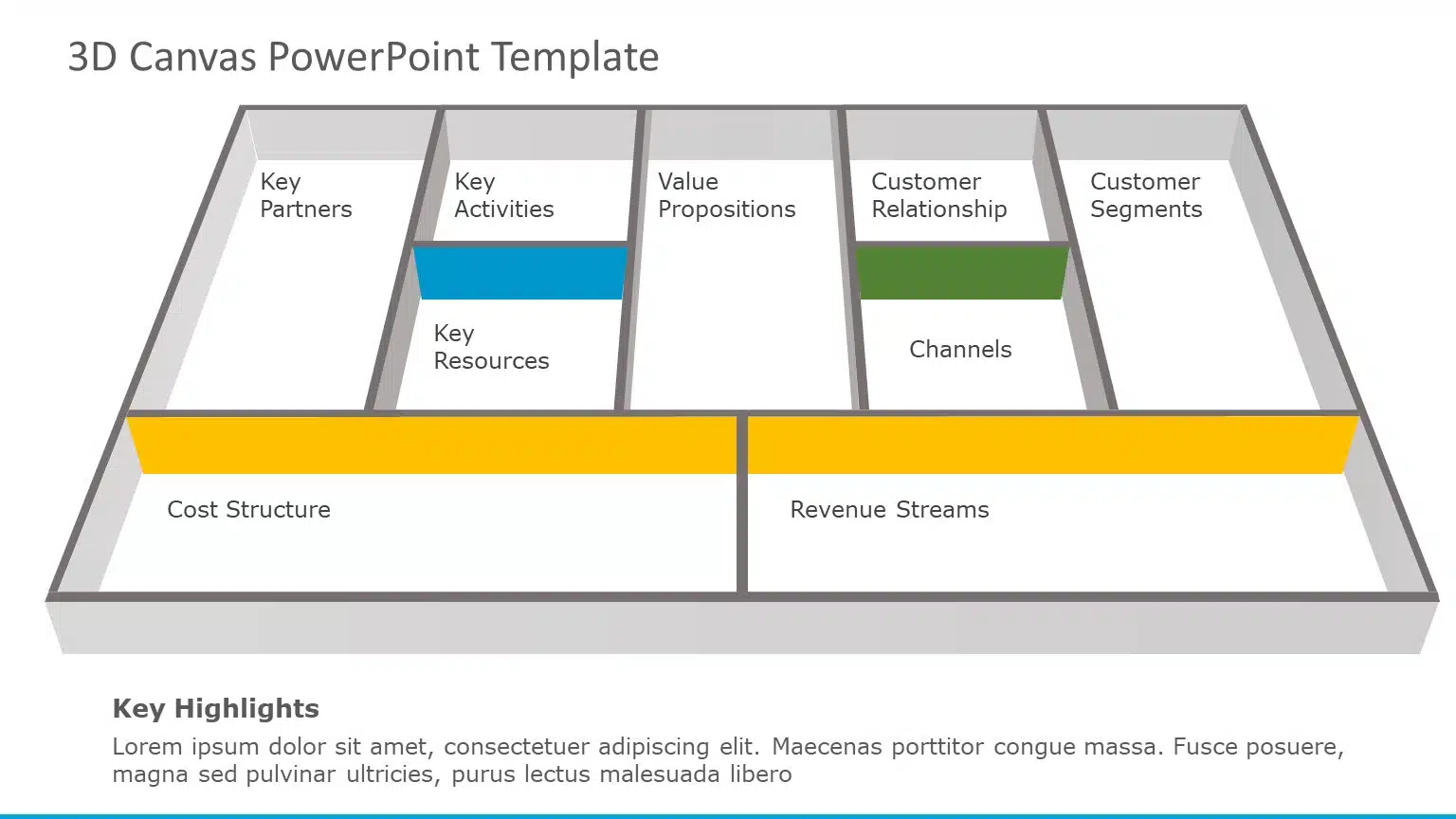 3D Canvas 03 PowerPoint Template & Google Slides Theme