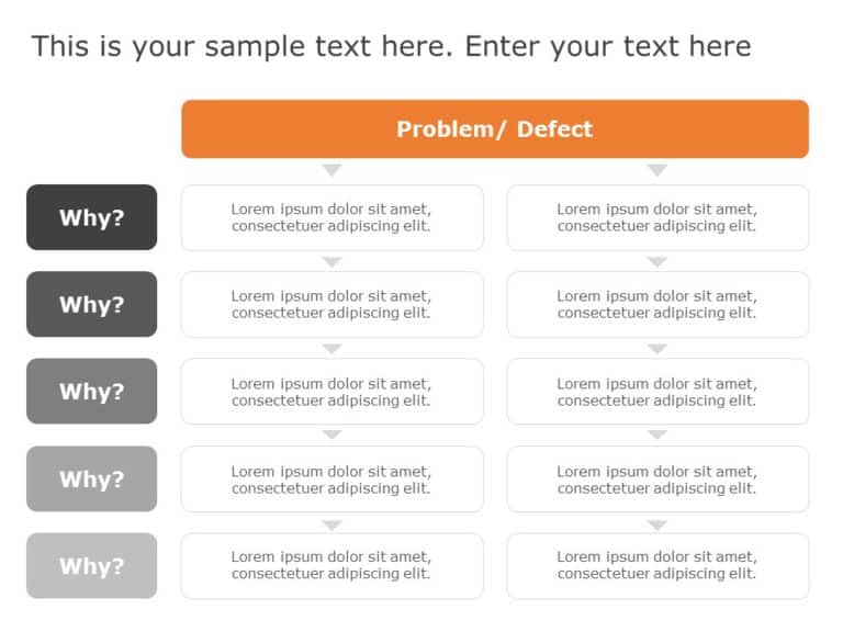 5 Whys 02 PowerPoint Template & Google Slides Theme