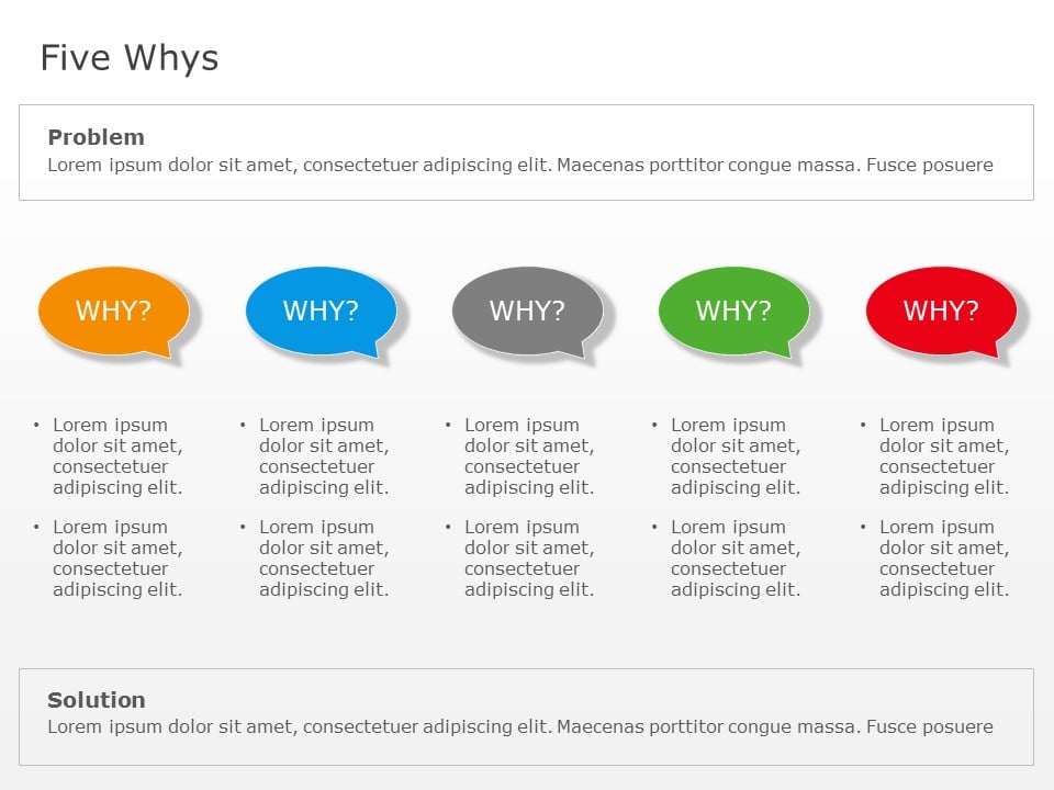 5 Whys 03 PowerPoint Template