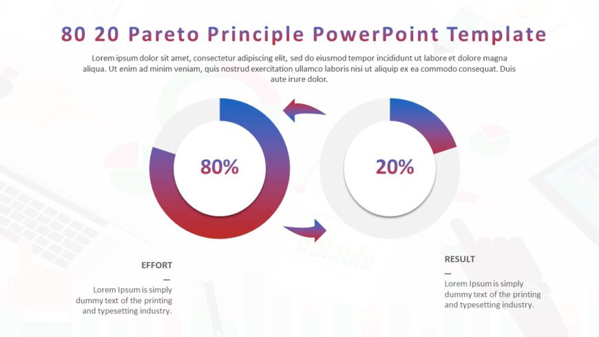 80 20 Pareto Principle PowerPoint Template