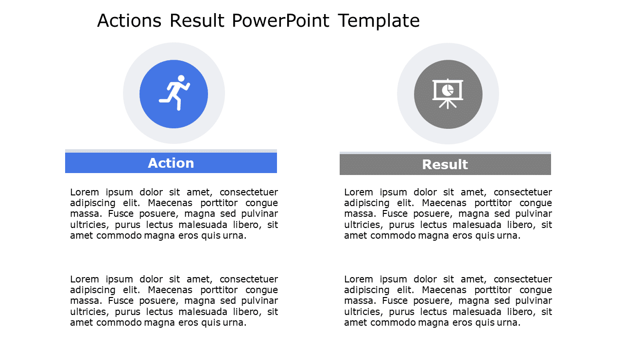 Actions Result 129 PowerPoint Template & Google Slides Theme