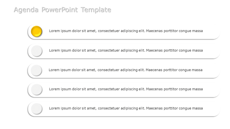 Agenda PPT Template 14 & Google Slides Theme