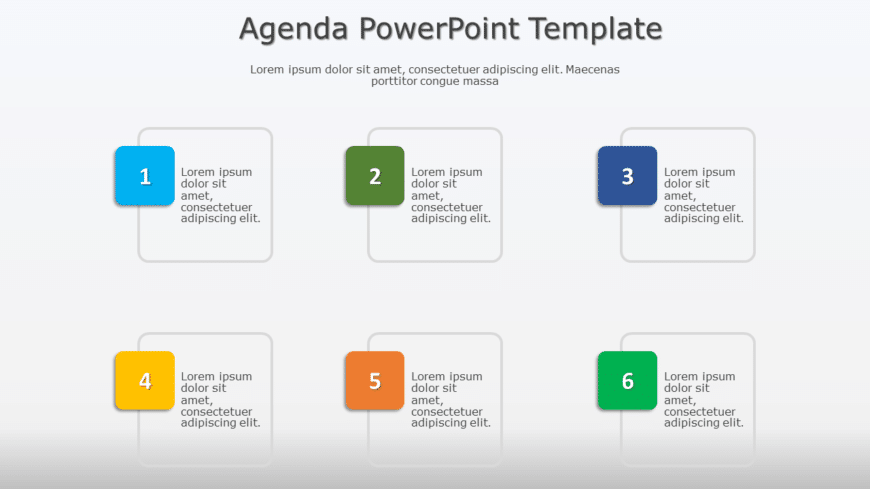 Agenda PPT Template 20