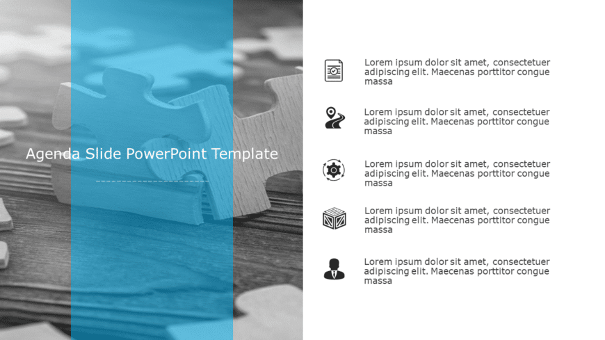 Agenda Slide 09 PowerPoint Template