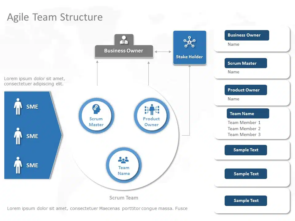 Agile Team Structure 04 PowerPoint Template & Google Slides Theme