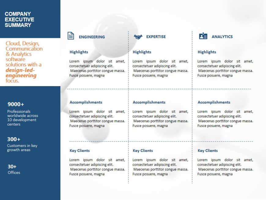 Animated Company Executive Summary PowerPoint Template