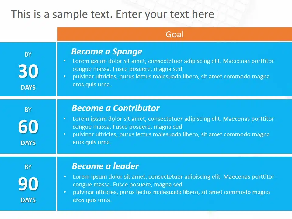 Animated 30 60 90 day plan for New Manager PowerPoint Template 1 & Google Slides Theme