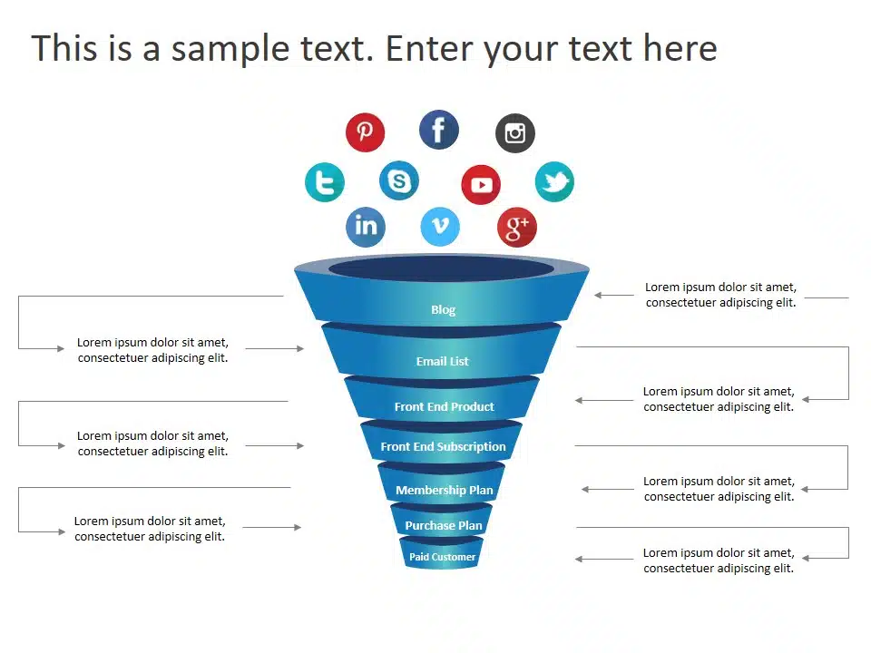 Animated 3d Funnel Powerpoint Template