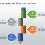 Animated 4 Steps Pencil Strategy PowerPoint Template