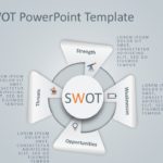 Animated 4 Steps Triangle SWOT PowerPoint Template & Google Slides Theme