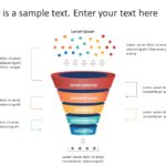 Animated 5 Steps Sales Funnel Diagram PowerPoint Template & Google Slides Theme