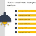 Animated Bulb Agenda PowerPoint Template & Google Slides Theme