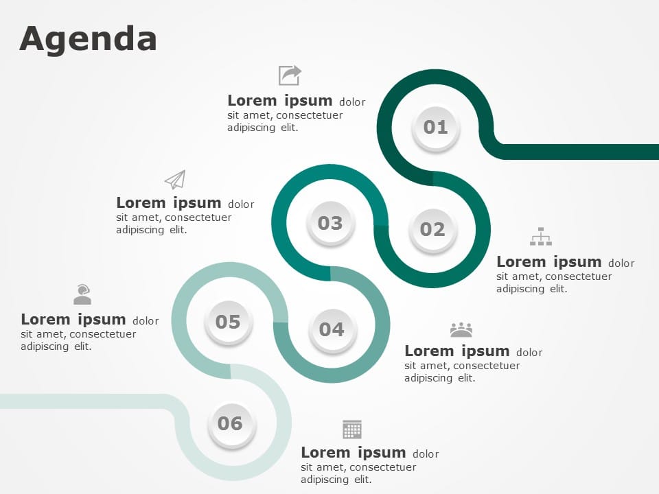 Animated Business Agenda 2 PowerPoint Template