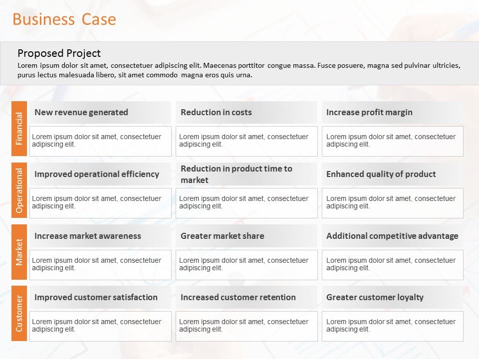 Animated Business Case Summary PowerPoint Template