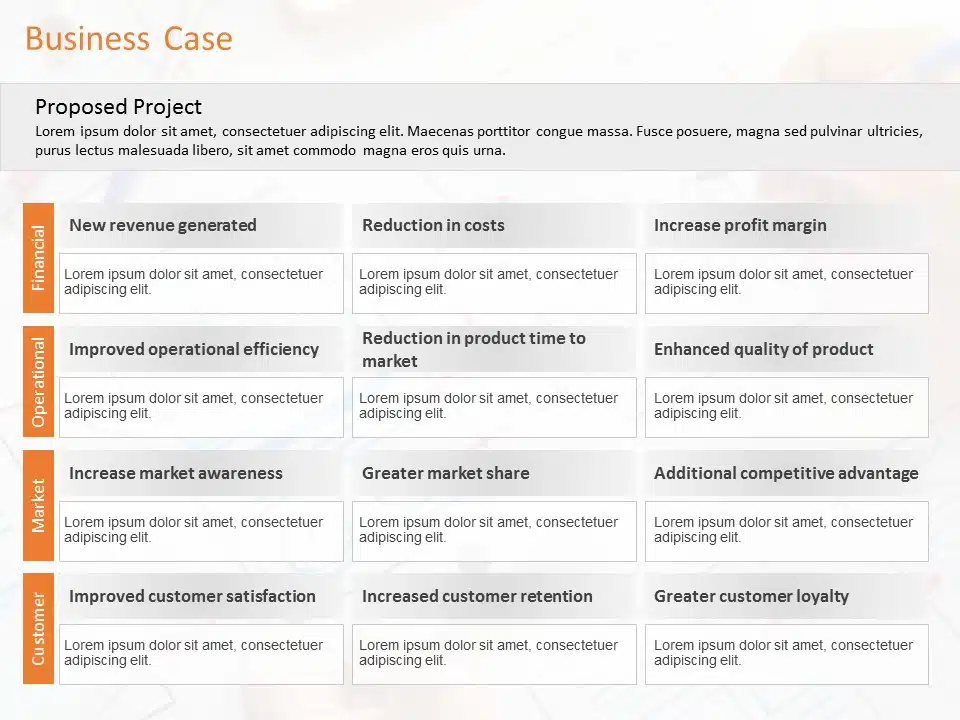 Animated Business Case Summary PowerPoint Template & Google Slides Theme