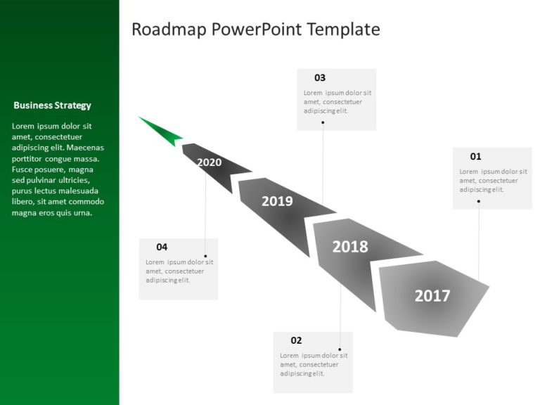 Animated Business Roadmap 20 PowerPoint Template & Google Slides Theme