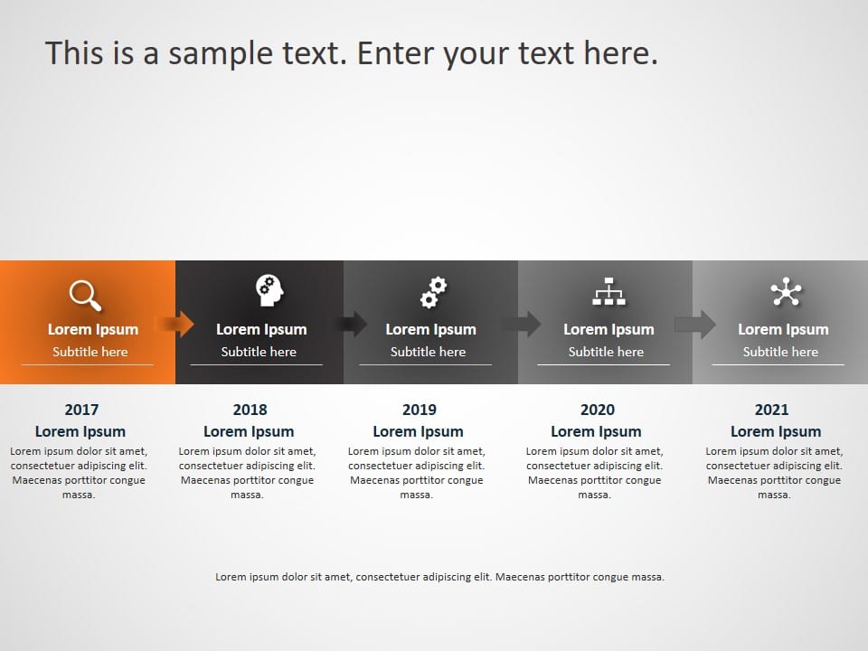 Animated Business Roadmap 21 PowerPoint Template