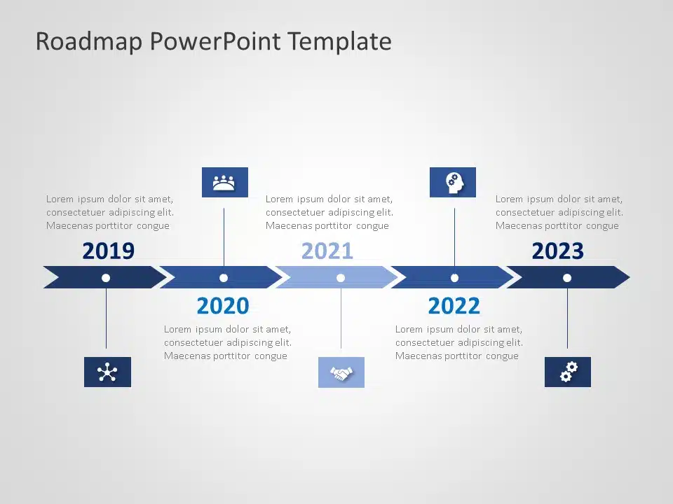 animated powerpoint roadmap presentation template