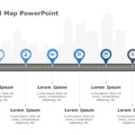 Business roadmap 4 PowerPoint Template