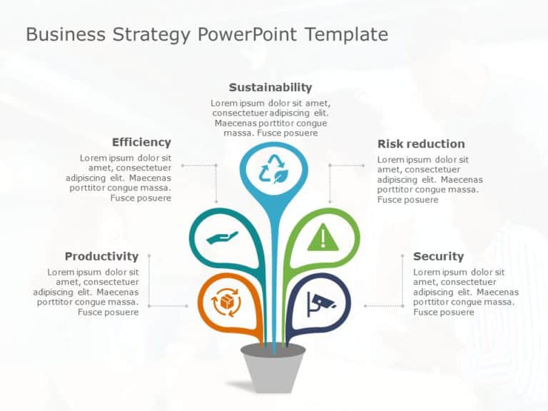 Animated Business Strategy 32 PowerPoint Template