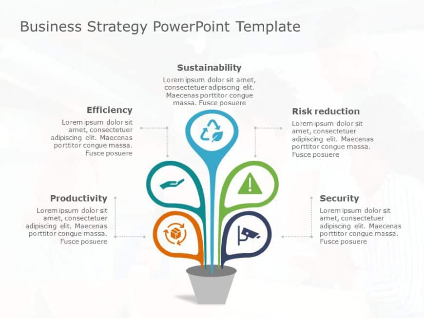 Animated Business Strategy 32 PowerPoint Template