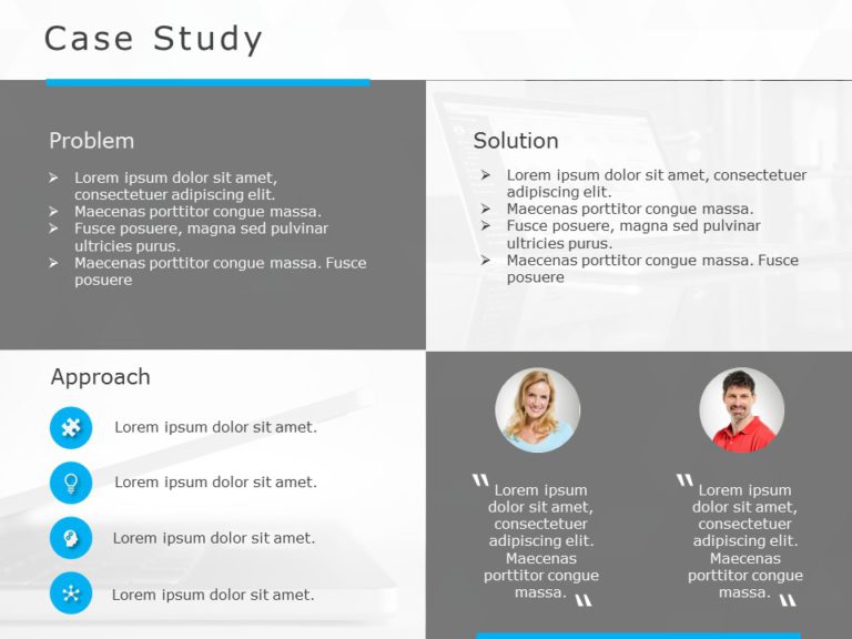 Animated Case Study 4 PowerPoint Template