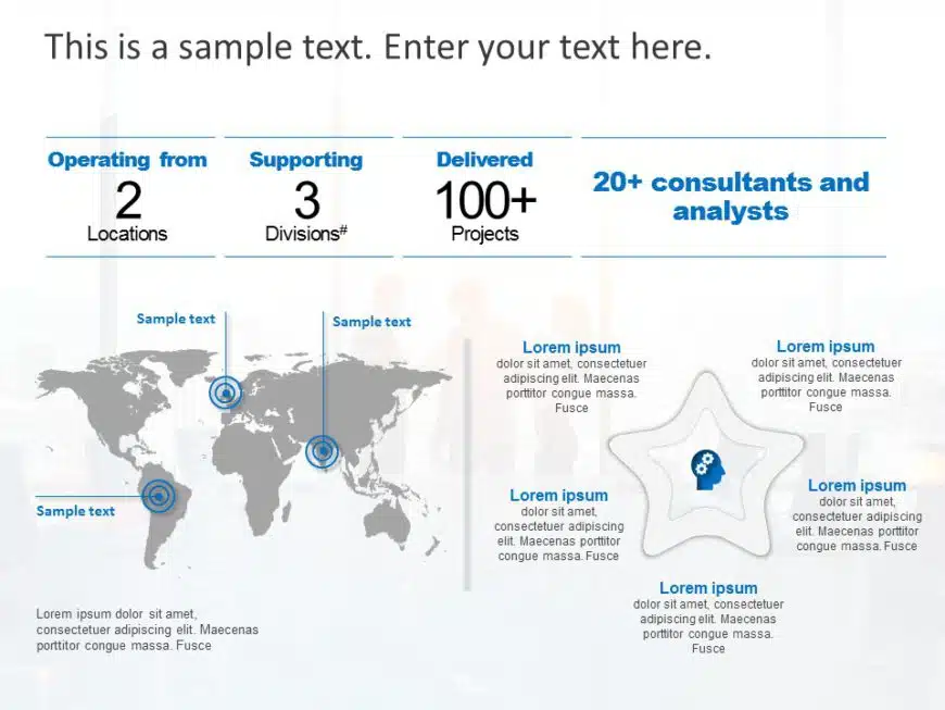 Animated Company Profile Global PowerPoint Template