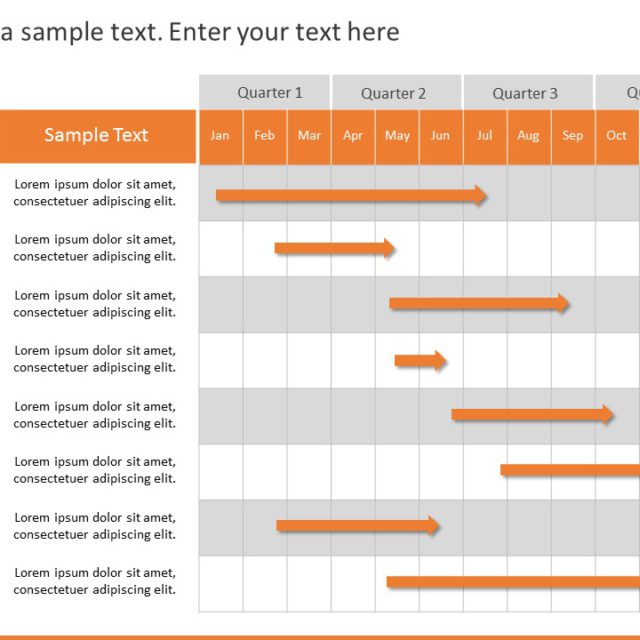 Animated Gantt Chart 11 PowerPoint Template