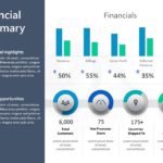 Animated Financial Summary 5 PowerPoint Template & Google Slides Theme