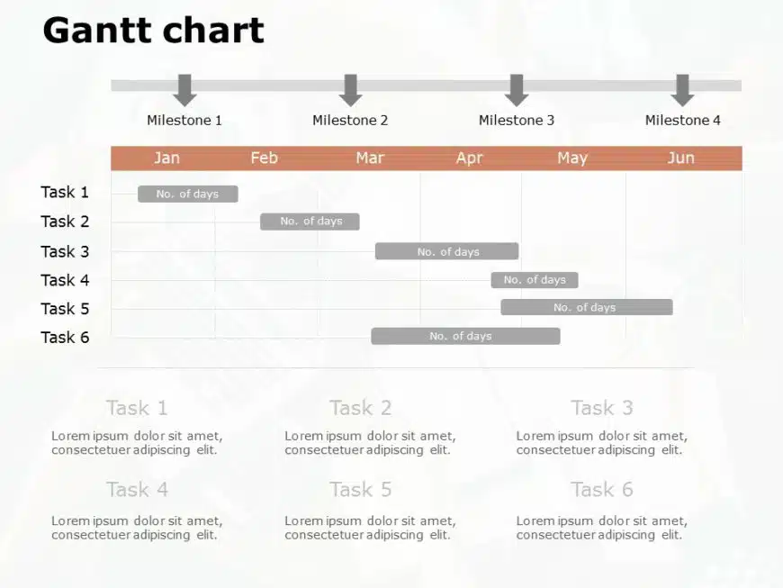 Animated Gantt Chart 11 PowerPoint Template