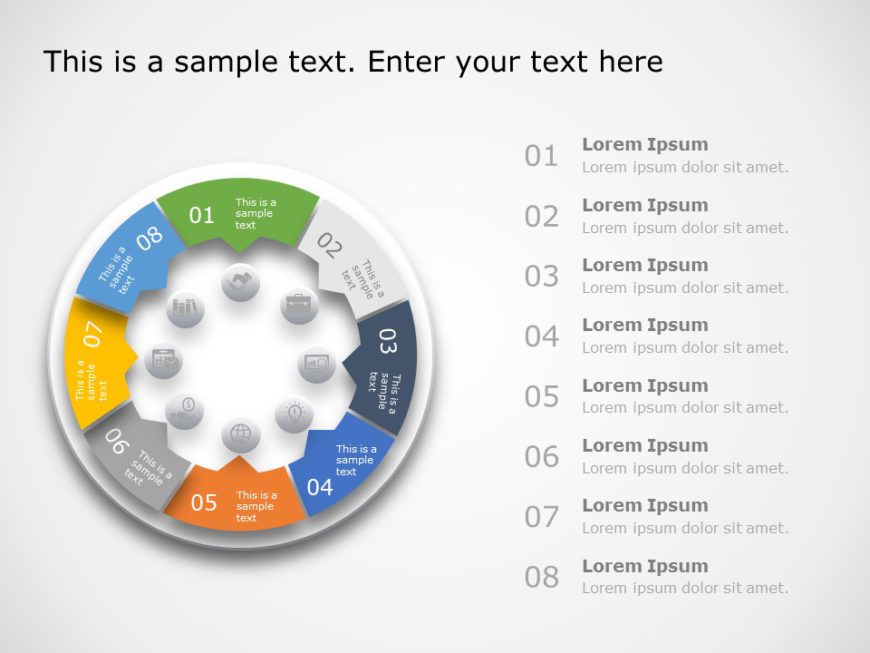 Animated Infographic product lifecycle PowerPoint Template