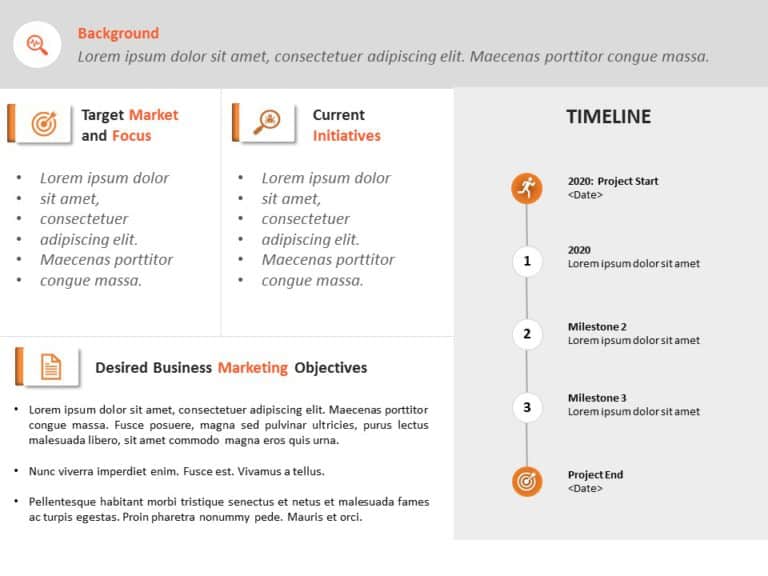 Animated Marketing Plan Executive Summary PPT PowerPoint Template