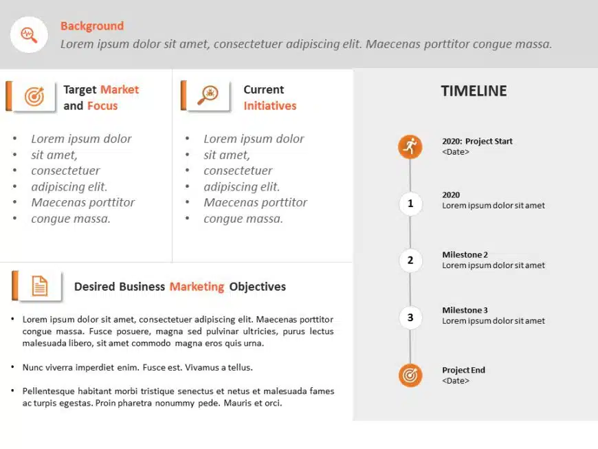 Animated Marketing Plan Executive Summary PPT PowerPoint Template