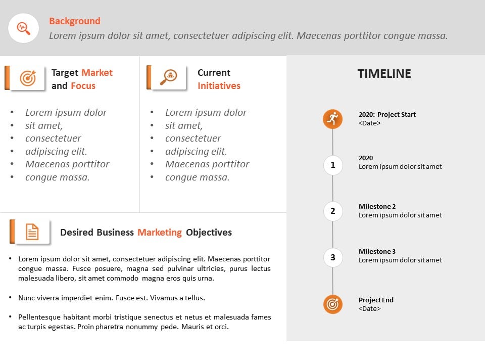 Animated Marketing Plan Executive Summary PPT PowerPoint Template