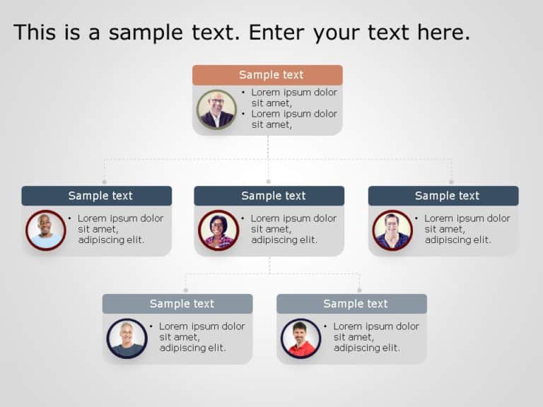 Animated Org Chart 12 PowerPoint Template & Google Slides Theme