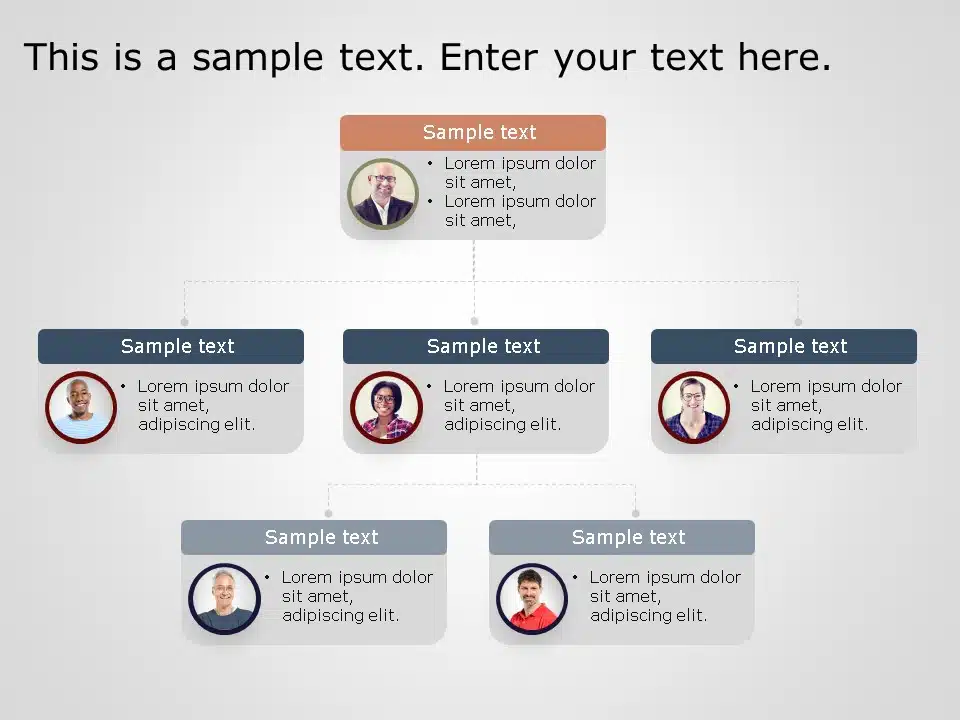 Animated Org Chart 12 PowerPoint Template & Google Slides Theme