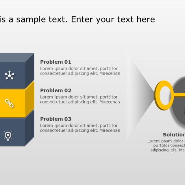 Animated Problem And Solution 9 PowerPoint Template