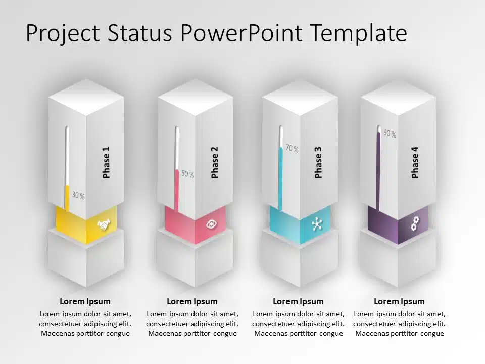 Animated Project Status 2 Powerpoint Template