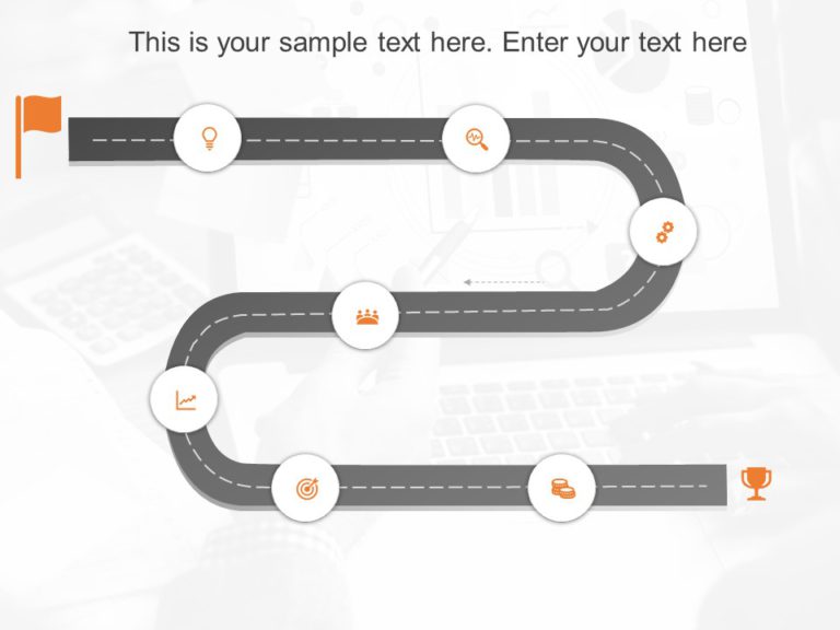 cartoon road map template